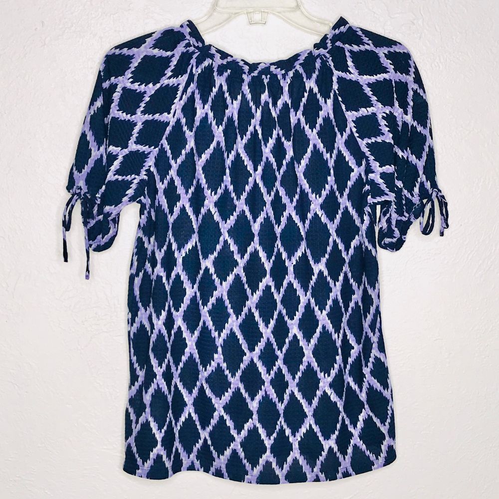 MICHAEL Michael Kors Off the Shoulder Top Blue - Picture 7 of 7